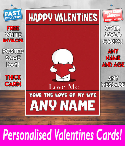 His Or Hers Valentines Day Card KE Design108 Valentines Day Card