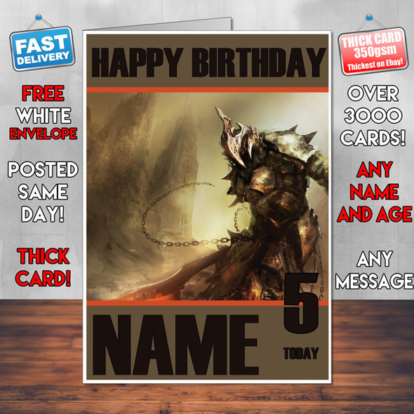 Dark Soles 3 2016 Personalised Birthday Card