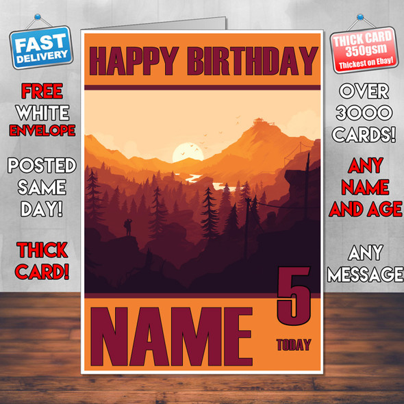 Firewatch 1 2016 Personalised Birthday Card