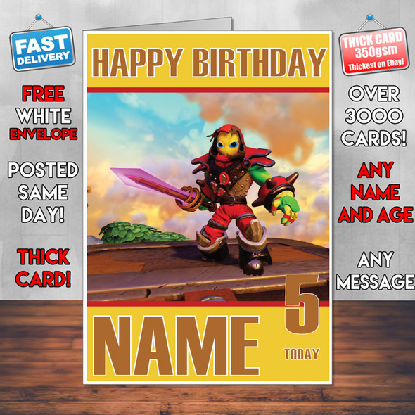 Sky Landers Imaginators 2016 Personalised Birthday Card