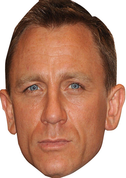 Daniel Craig Bond Actor Celebrity Party Face Mask | Fancy Dress