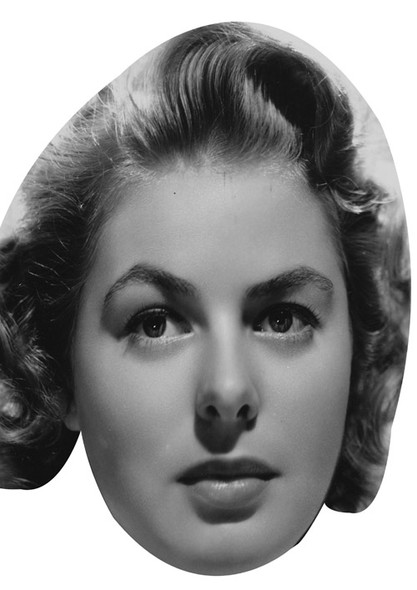 Ingrid Bergman Bw Celebrity Face Mask
