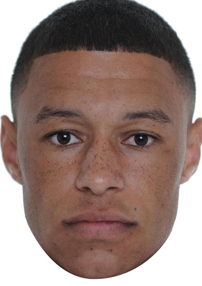 Alex Oxlade Chamberlain England Football Sensation Celebrity Party Face Mask | Fancy Dress