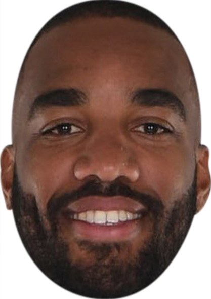 Alexandre Lacazette Football Sensation Celebrity Party Face Mask | Fancy Dress