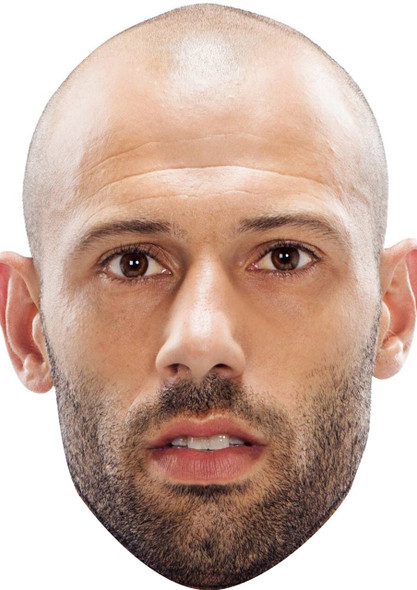 Javier Mascherano Argentina Football Sensation Celebrity Party Face Mask | Fancy Dress