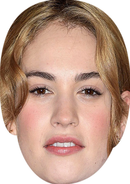 Lily James 2 Tv Movie Star Face Mask