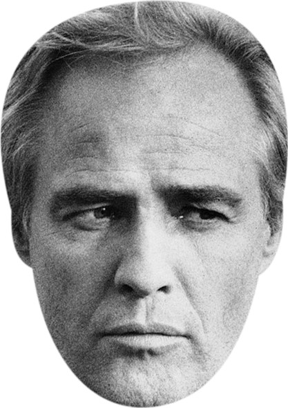 Marlon Brando Tv Movie Star Face Mask