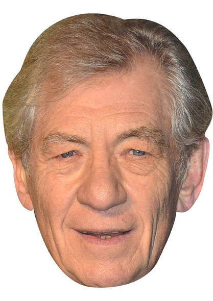IAN MCKELLEN JB Actor Movie Tv Celebrity Face Mask