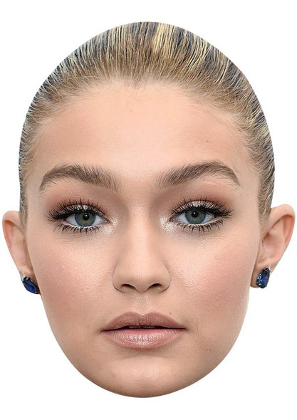 Gigi Hadid Jb - Model Fancy Dress Cardboard Celebrity Face Mask