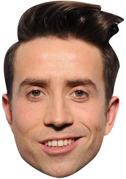 Nick Grimshaw Jb - Tv Star Fancy Dress Cardboard Celebrity Face Mask