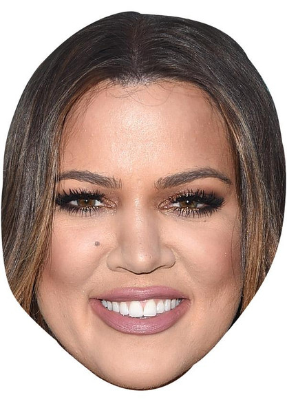 Khloe Kardashian Jb - Tv Star Fancy Dress Cardboard Celebrity Face Mask