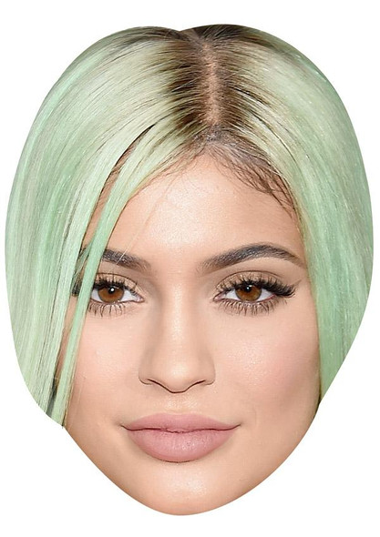 Kylie Jenner Jb - Tv Star Fancy Dress Cardboard Celebrity Face Mask