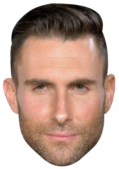 Adam Levine Jb - Music Star Fancy Dress Cardboard Celebrity Face Mask
