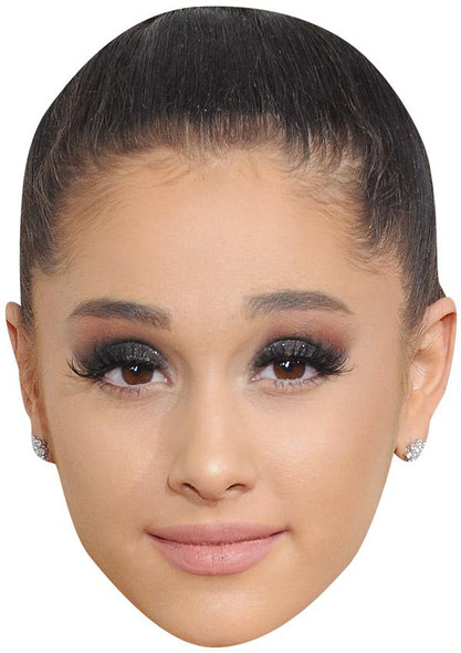 Ariana Grande Jb - Music Star Fancy Dress Cardboard Celebrity Face Mask