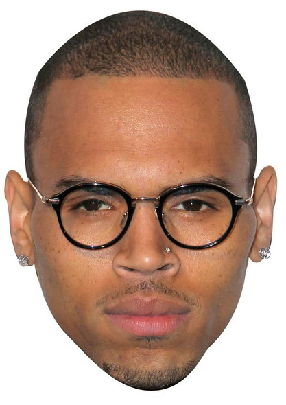 Chris Brown Jb - Music Star Fancy Dress Cardboard Celebrity Face Mask