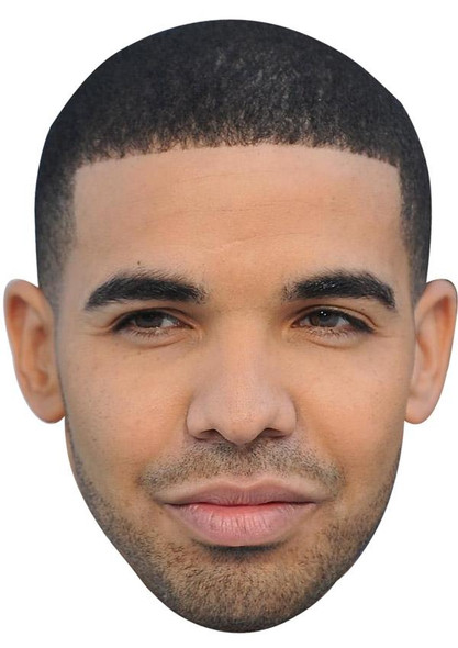 Drake 01 Jb - Music Star Fancy Dress Cardboard Celebrity Face Mask