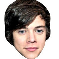 Harry Styles Face Mask Jb - Music Star Fancy Dress Cardboard Celebrity Face Mask