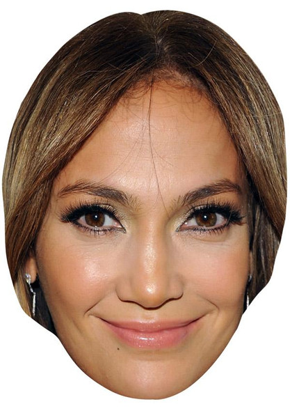 Jennifer Lopez Jb - Music Star Fancy Dress Cardboard Celebrity Face Mask
