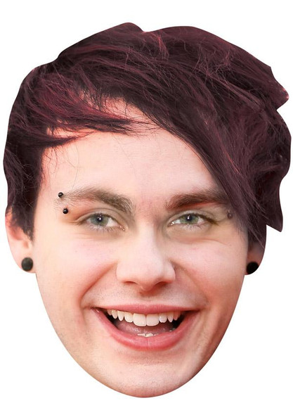 Michael Clifford Jb - Music Star Fancy Dress Cardboard Celebrity Face Mask