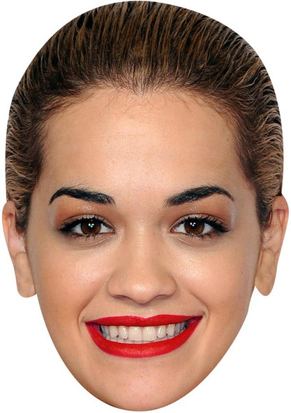 Rita Ora Jb - Music Star Fancy Dress Cardboard Celebrity Face Mask