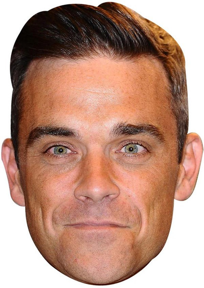 Robbie Williams 01 Jb - Music Star Fancy Dress Cardboard Celebrity Face Mask