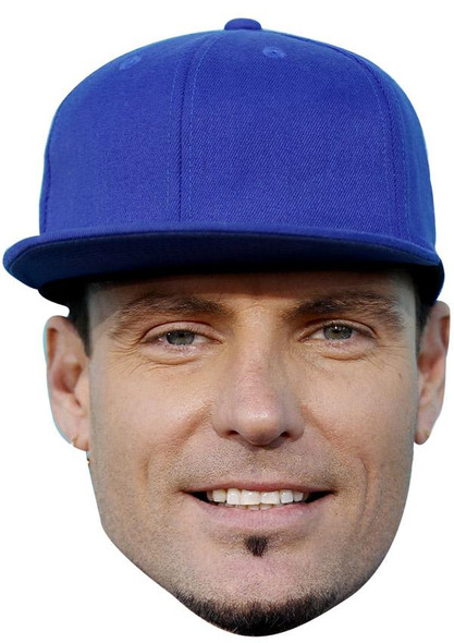 Vanilla Ice Jb - Music Star Fancy Dress Cardboard Celebrity Face Mask