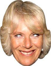 Camilla Mask Jb - Royal Fancy Dress Cardboard Celebrity Face Mask