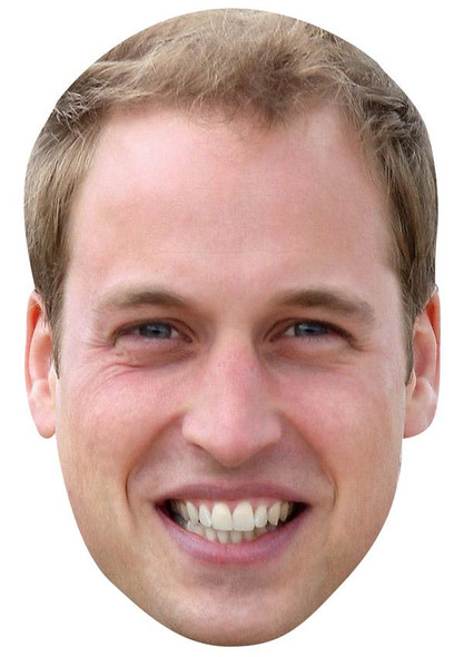 Prince William Jb - Royal Fancy Dress Cardboard Celebrity Face Mask