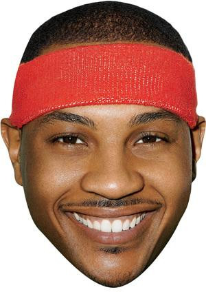 Carmelo Anthony Jb - Basketball Star Fancy Dress Cardboard Celebrity Face Mask