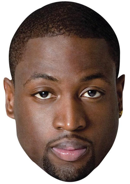 Dwayne Wade Jb - Basketball Star Fancy Dress Cardboard Celebrity Face Mask