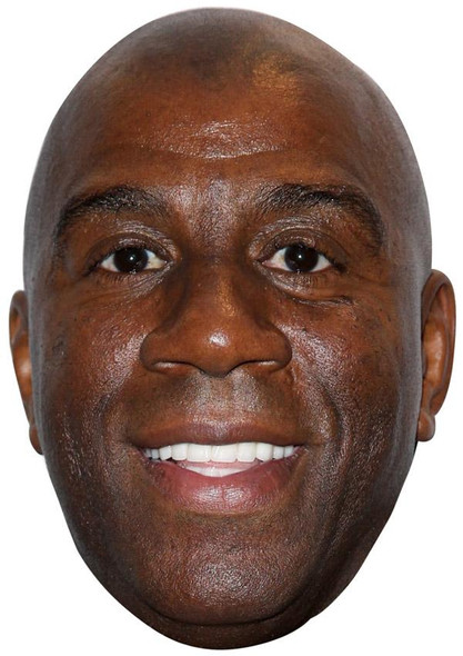Magic Johnson Jb - Basketball Star Fancy Dress Cardboard Celebrity Face Mask