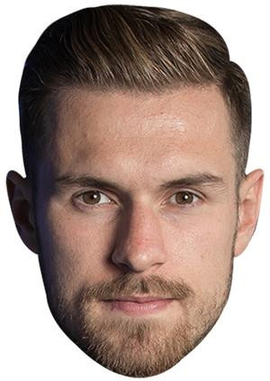 Aaron Ramsey Mask Wales Jb - Footballer Fancy Dress Cardboard Celebrity Face Mask