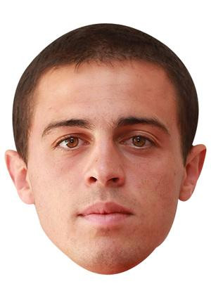 Bernardo Silva Mask Jb - Footballer Fancy Dress Cardboard Celebrity Face Mask