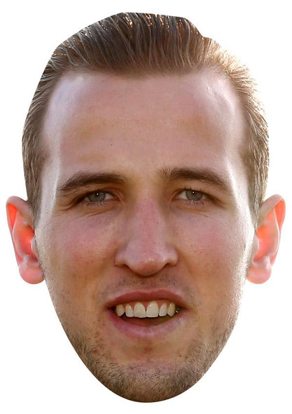 Harry Kane Mask Jb - Footballer Fancy Dress Cardboard Celebrity Face Mask