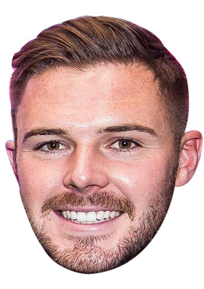 Jack Butland Jb - Footballer Fancy Dress Cardboard Celebrity Face Mask