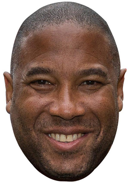 John Barnes Jb - Footballer Fancy Dress Cardboard Celebrity Face Mask