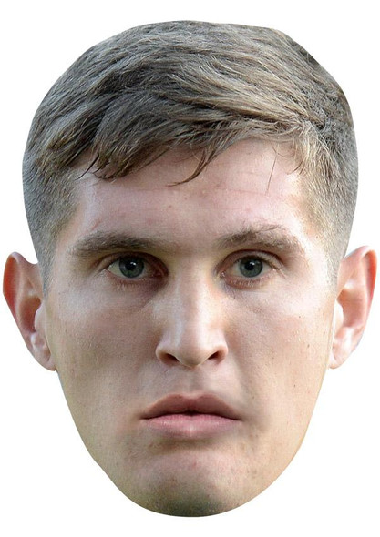 John Stones Jb - Footballer Fancy Dress Cardboard Celebrity Face Mask