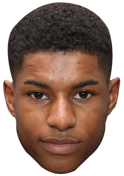 Marcus Rashford Jb - Footballer Fancy Dress Cardboard Celebrity Face Mask