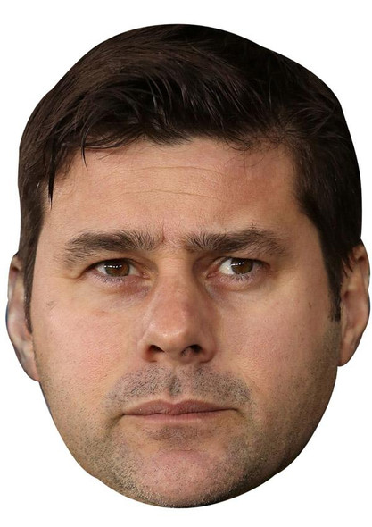 Mauricio Pochettino Jb - Footballer Fancy Dress Cardboard Celebrity Face Mask