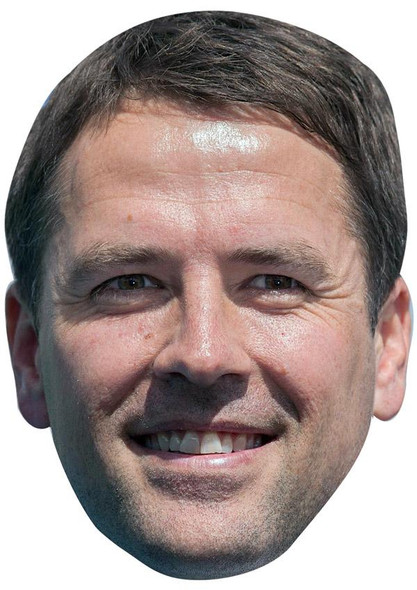 Michael Owen Jb - Footballer Fancy Dress Cardboard Celebrity Face Mask