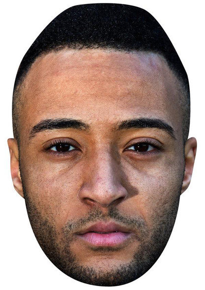 Nathaniel Clyne Jb - Footballer Fancy Dress Cardboard Celebrity Face Mask