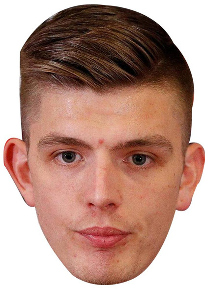 Nick Pope Jb - Footballer Fancy Dress Cardboard Celebrity Face Mask
