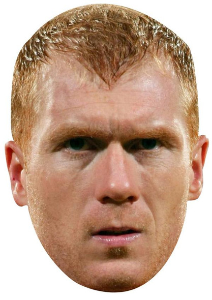 Paul Scholes Jb - Footballer Fancy Dress Cardboard Celebrity Face Mask