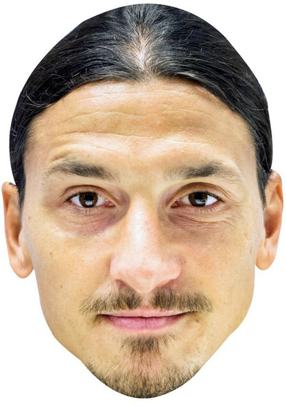 Zlatan Ibrahimovic Jb - Footballer Fancy Dress Cardboard Celebrity Face Mask