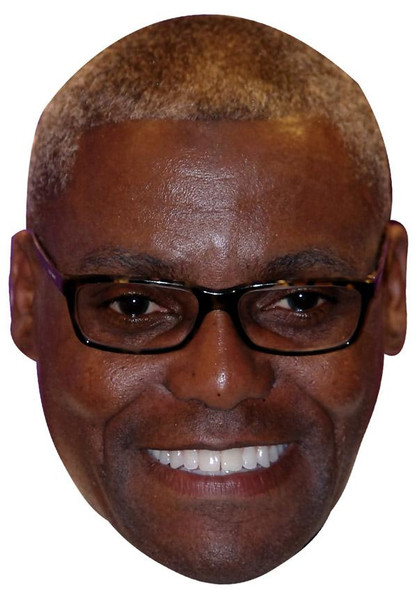 Carl Lewis Jb - Athletics Fancy Dress Cardboard Celebrity Face Mask