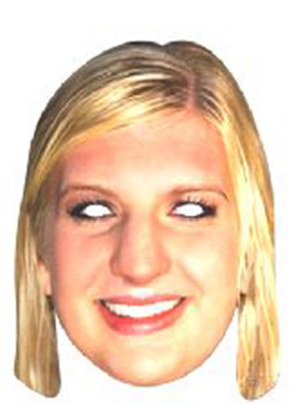 Rebecca Adlington Celebrity Face Mask Jb - Athletics Fancy Dress Cardboard Celebrity Face Mask