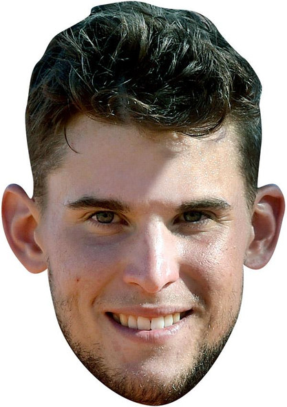 Dominic Thiem Jb - Tennis Fancy Dress Cardboard Celebrity Face Mask