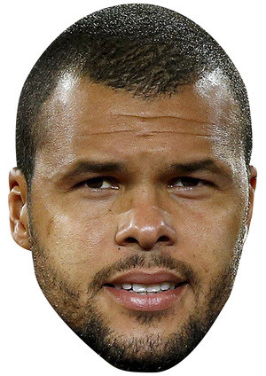 Jo Wilfried Tsonga Mask Jb - Tennis Fancy Dress Cardboard Celebrity Face Mask