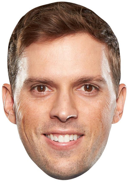 Mike Bryan Jb - Tennis Fancy Dress Cardboard Celebrity Face Mask