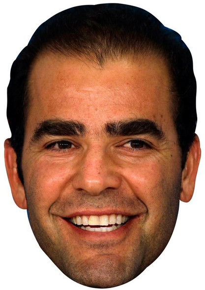 Pete Sampras Jb - Tennis Fancy Dress Cardboard Celebrity Face Mask